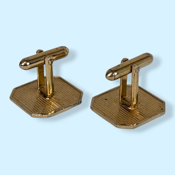 V. Letter "G" Metal Cufflinks - Picture 4 of 5